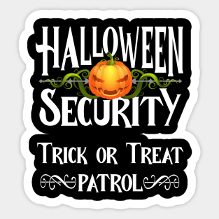 Halloween Security Sticker